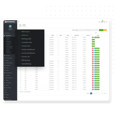 Collect and review the POS invoice